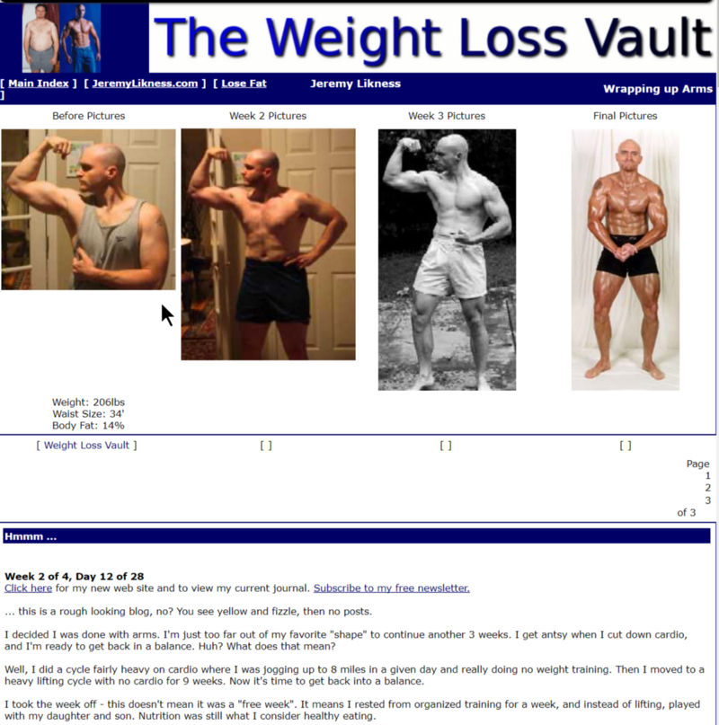The Weight Loss Vault in 2003