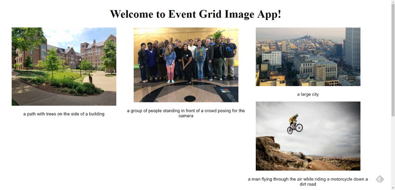 Event Grid image app