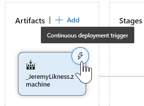 Screenshot of trigger selection