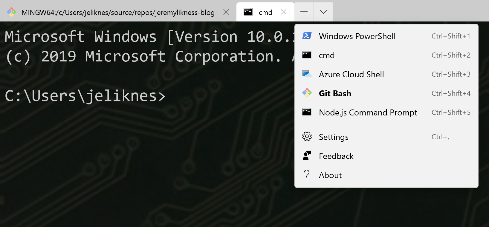 command line interface windows