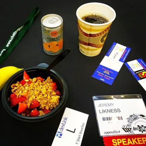 Breakfast at the conference